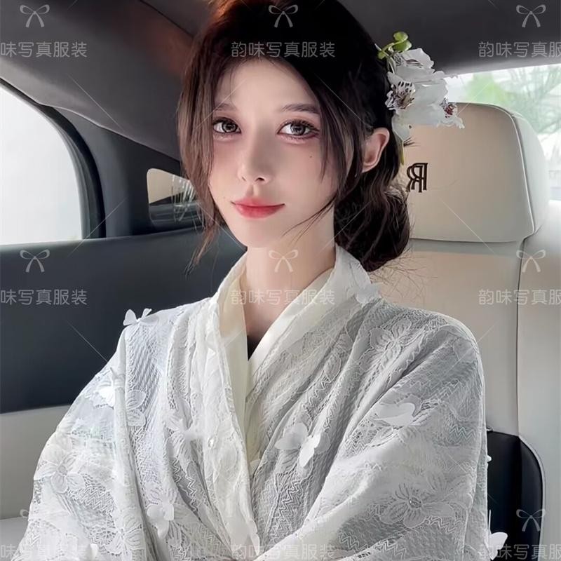 影楼新款黑道千金风改良日式和服温柔风唯美氛围感拍照写真摄影服