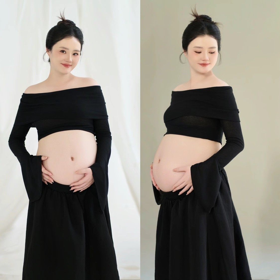 影楼新款孕妇照服装室内简约风高级感孕妈大肚照黑色连衣裙在家拍,男装,其他民族服装,淘宝优惠券,粉丝福利购,淘宝优惠卷