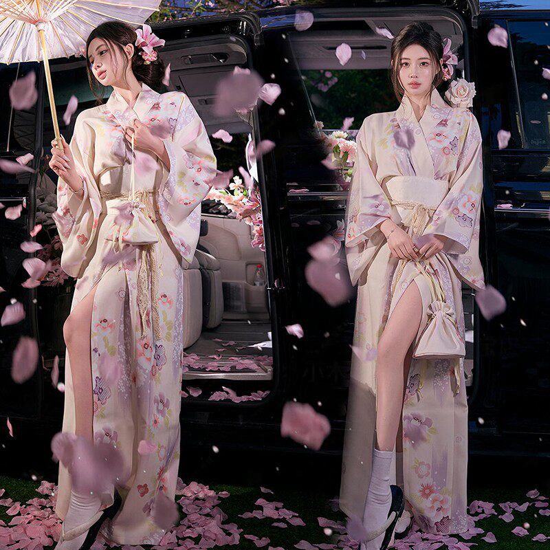 正装和服日系改良新款神明少女日系浴衣写真摄影樱花传统拍照服装