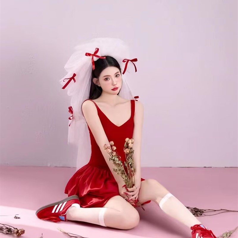 新款影楼法式画报芭蕾风主题甜美可爱生日少女写真艺术照摄影服饰