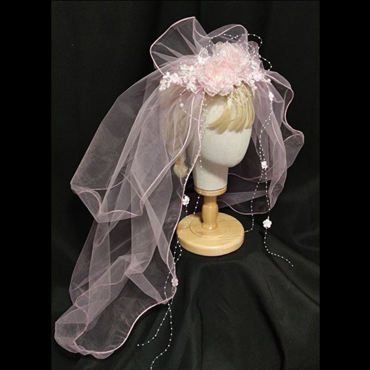 新娘结婚头纱花朵发箍复古婚纱多层蓬蓬纱超仙森系白色头纱头饰,男装,其他民族服装,淘宝优惠券,粉丝福利购,淘宝优惠卷