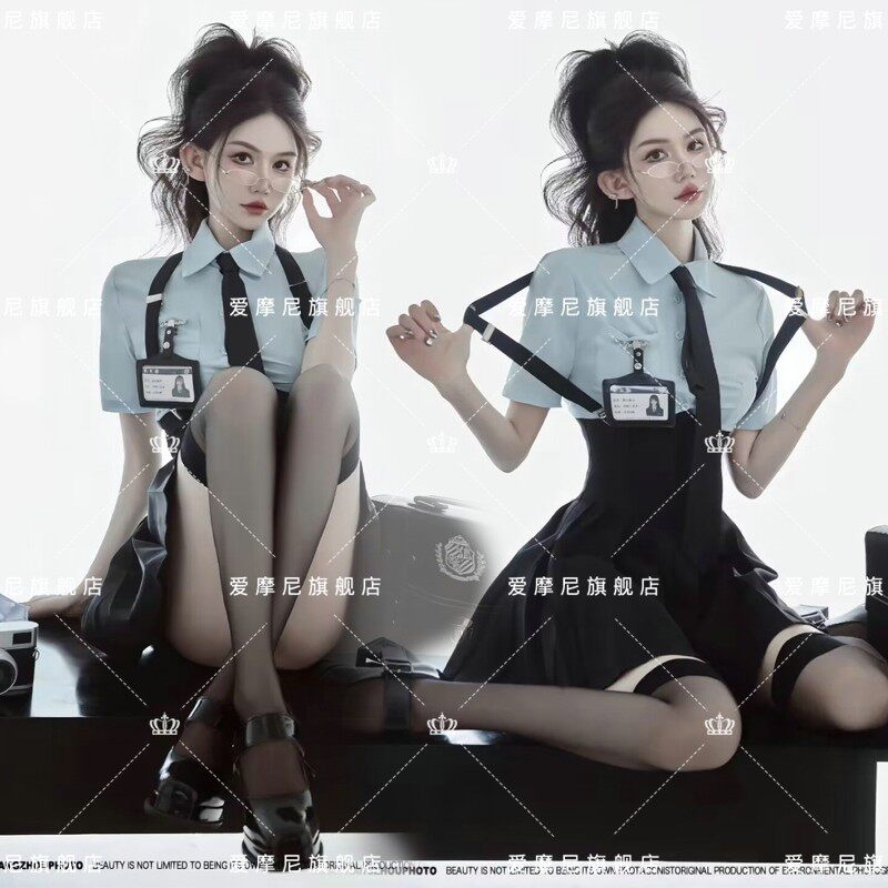 影楼新款韩杂少女学院风写真主题服装JK制服纯欲风艺术照摄影服饰