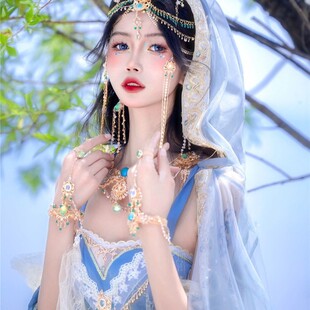 汉服女影楼品尚公主汉元素改良汉服西域敦煌舞蹈飞天异域风情服装