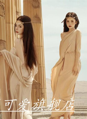 影楼新款希腊女神古风飘逸异域风情大漠公主民族个人旅拍写真服装