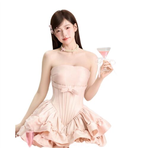 照相馆新款韩系画报风生日主题写真甜美公主芭蕾少女艺术照摄影服
