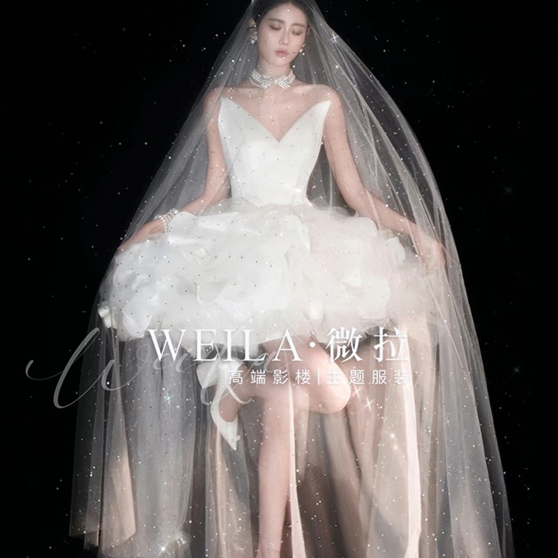 2024新款梦幻森系芭蕾短裙女神精灵影楼主题拍摄写真服舞台演出服