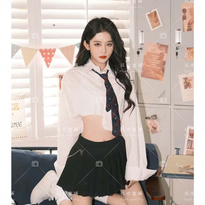 新款2026美式学院风少女写真主题服青春毕业季文艺范艺术照摄影服