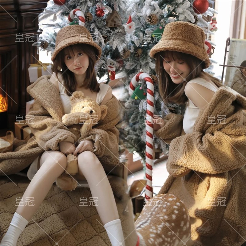 照相馆冬季新款耶诞主题毛衣可爱少女写真服装时尚个性艺术拍照摄