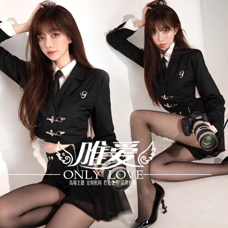 2021新款女士西装写真服装适用影楼个人形象照 艺术摄影专业套装