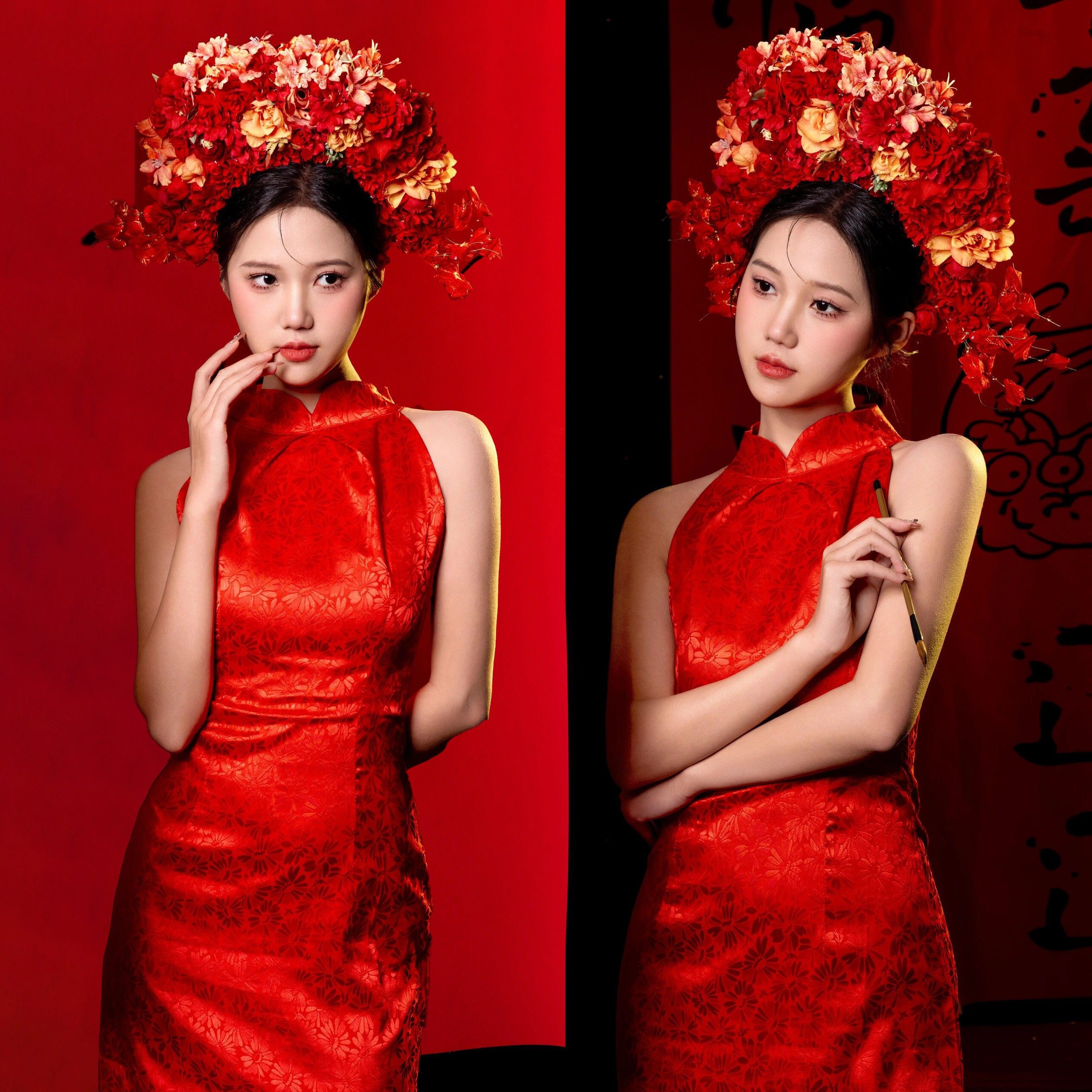 影楼气质清冷感V领蕾丝印花连衣裙女早春新款温柔风收腰仙女长裙,男装,其他民族服装,淘宝优惠券,粉丝福利购,淘宝优惠卷