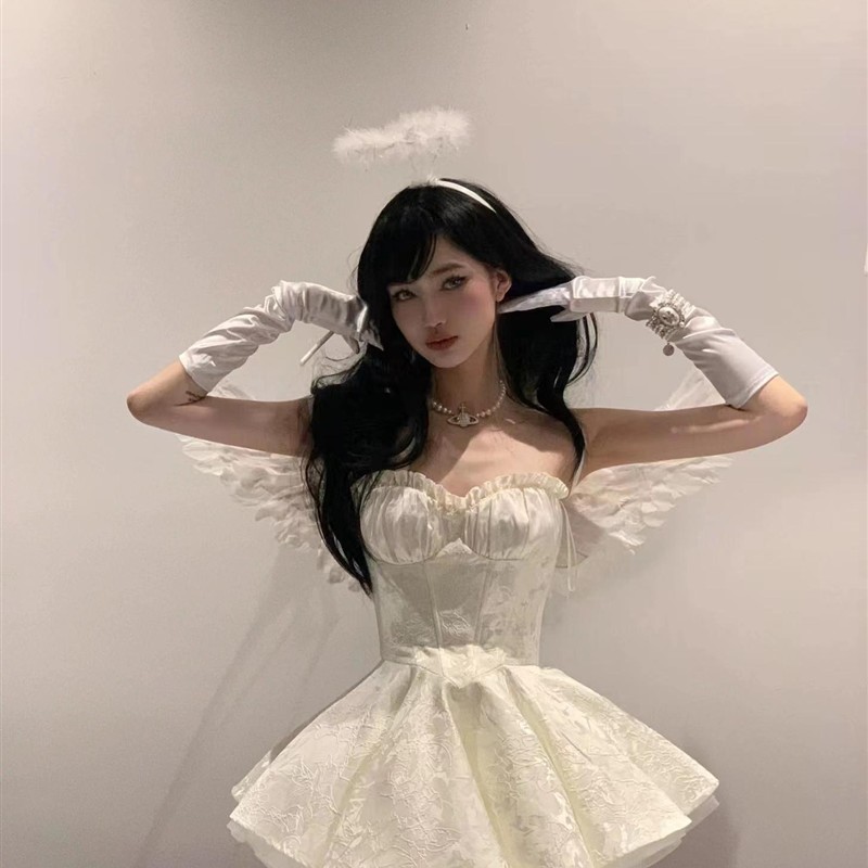 影楼新款天使魔女精灵写真主题摄影服 cosplay万圣节舞会演出礼服
