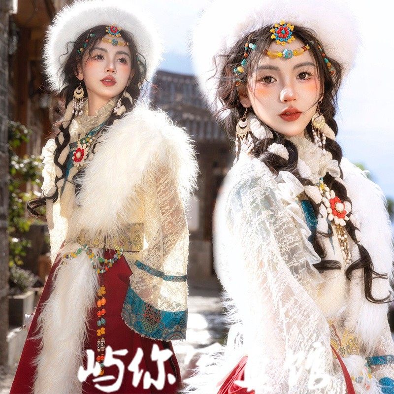 藏服女新品网红全套云南丽江西藏旅拍写真旅游摄影民族风藏族服装,男装,其他民族服装,淘宝优惠券,粉丝福利购,淘宝优惠卷