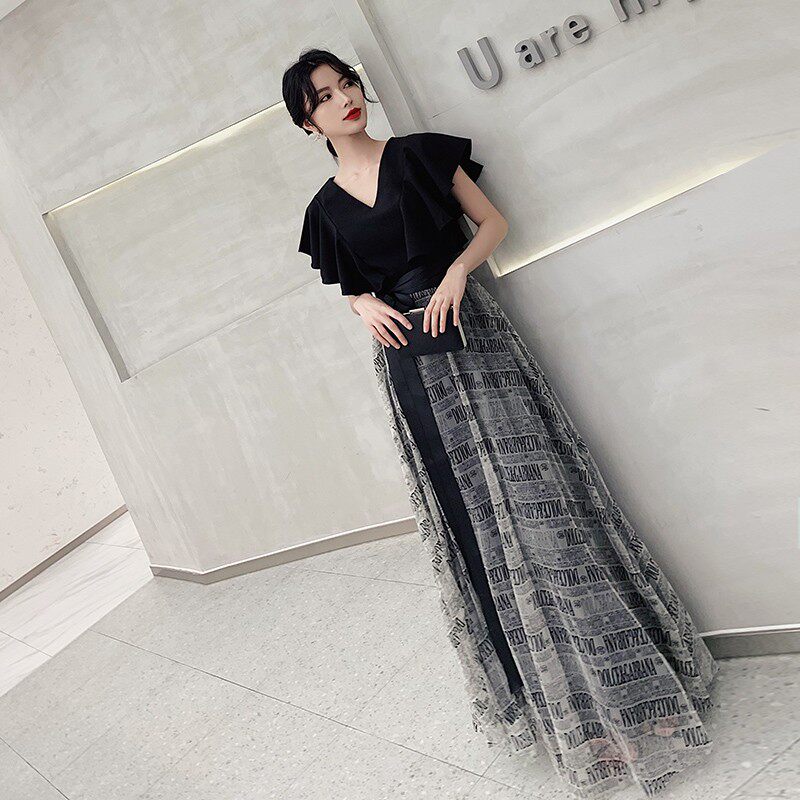 晚礼服女宴会气质高级感平时可穿黑色高端轻奢小众法式晚宴party