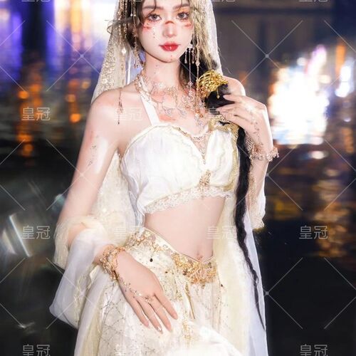 大漠公主异域风情汉服舞台服装女敦煌飞天西域风旅拍摄影拍照写真