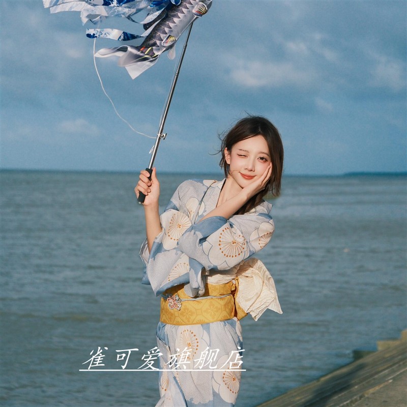 影楼新款传统和服浴衣改良女装日系连衣裙写真摄影拍照服装