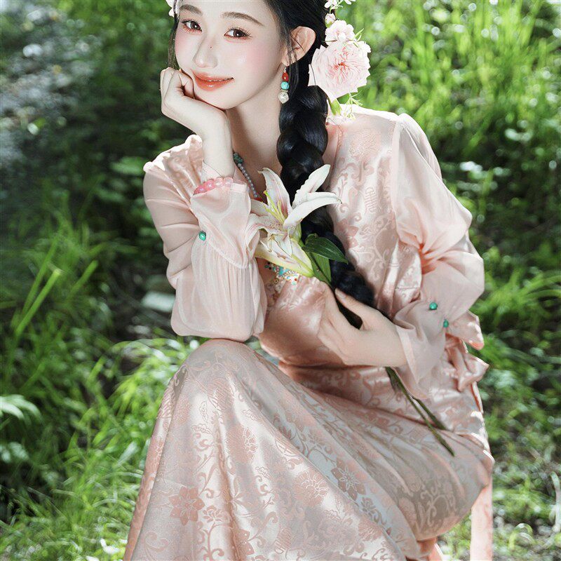 新款藏族博拉服装西藏长裙民族藏服气质少女时尚藏式藏装旅拍写真