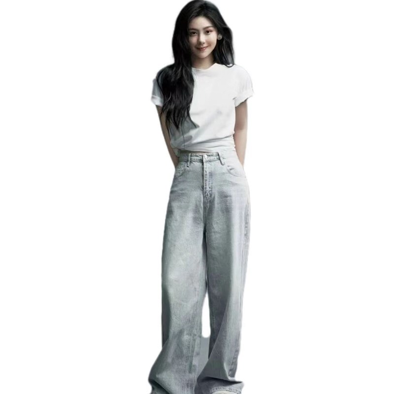 影楼氛围高级感写真主题服装个性极简肖像少女艺术照摄影牛仔套装