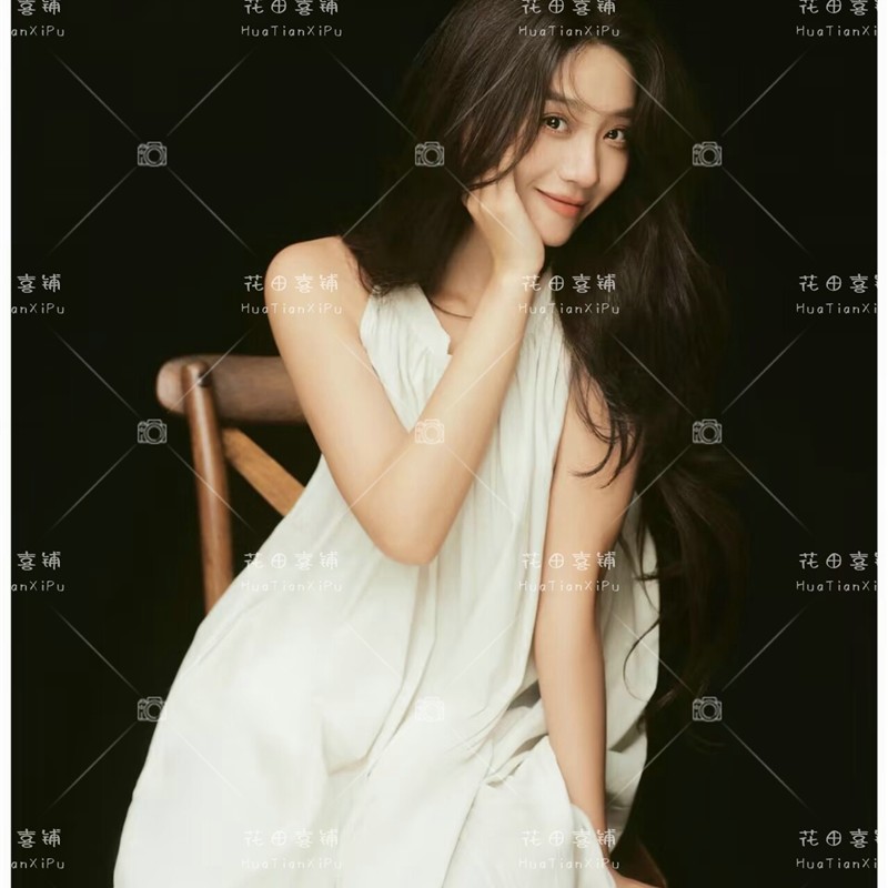 影楼韩系少女风写真新款拍照甜美画报清新纯欲个人肖像艺术照服装