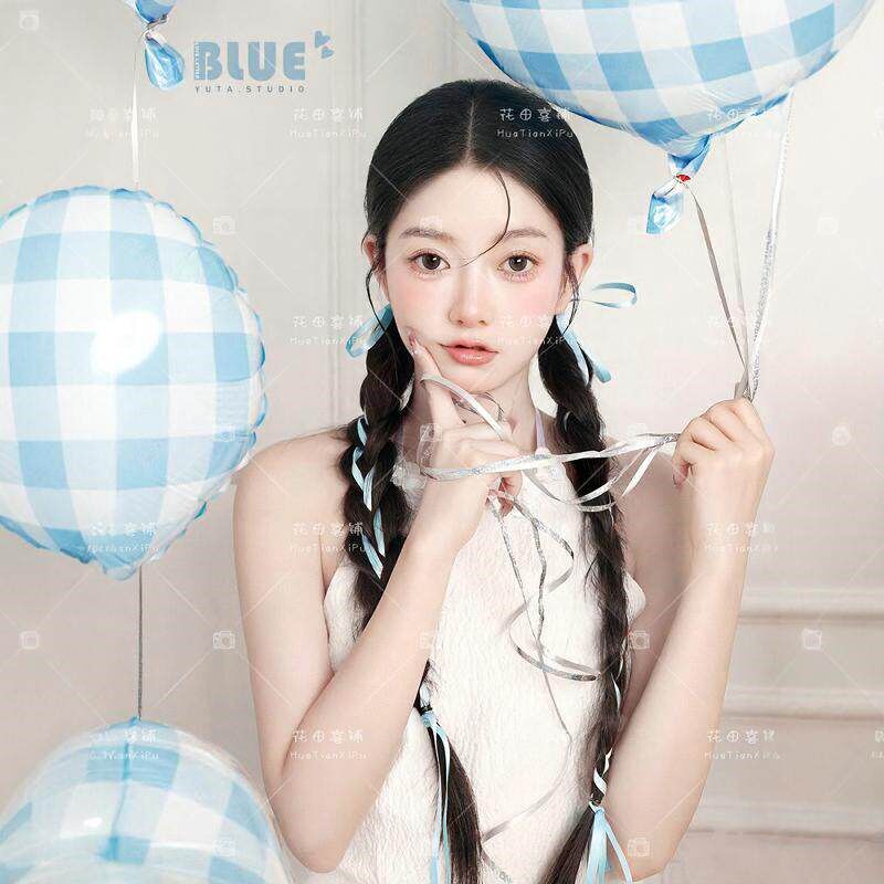 2025新款影楼韩系氛围感公主风连衣裙生日照甜妹画报风艺术照服装