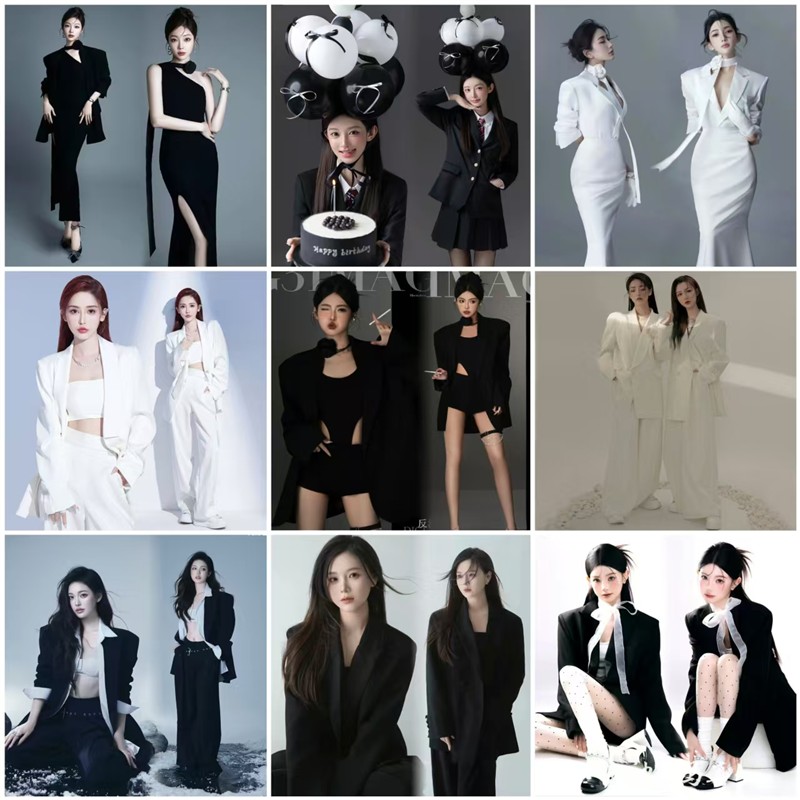 2025影楼肖像主题写真服装气质高级感女职业西装个人形象照主题服