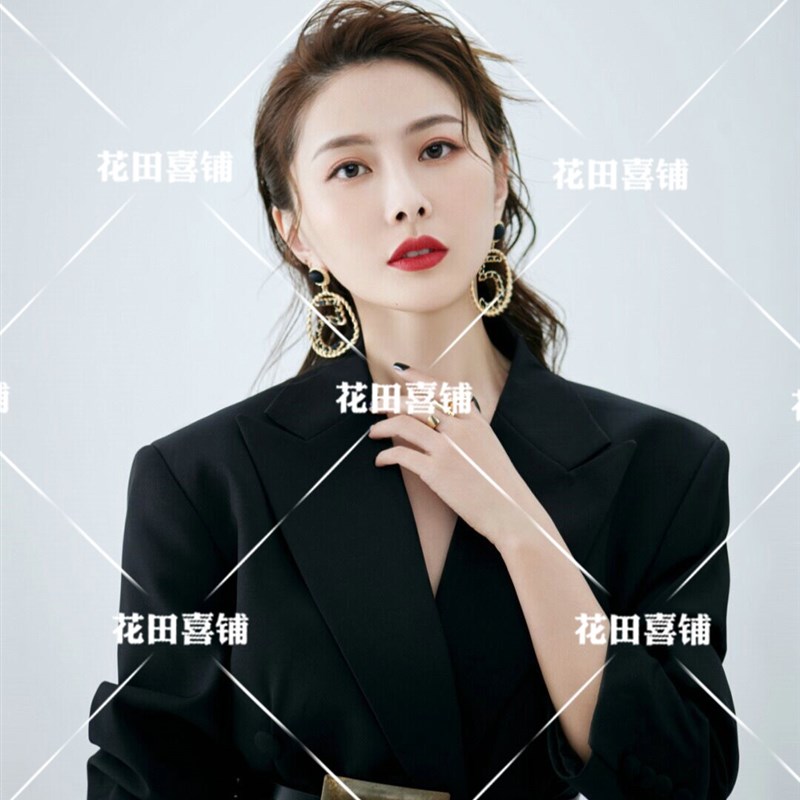 影楼新款个人形象照服装 时尚个性女士西服写真艺术照摄影演出服