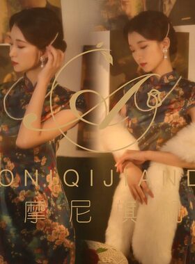 影楼主题服饰复古民国军阀太太旗袍军装情侣写真婚纱拍照摄影服装