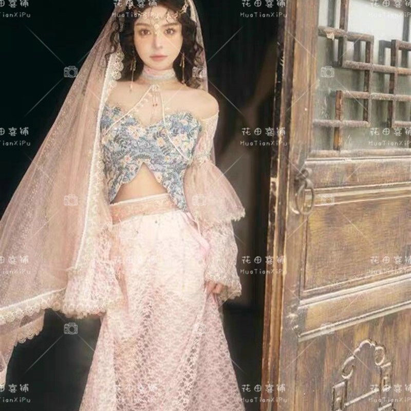 新款异域风情西双版纳旅拍爆款西域公主民族风美人鱼公主写真服装