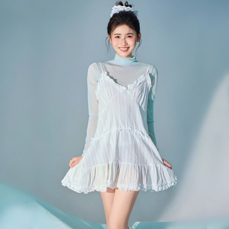 影楼新款个人拍照主题韩系小清新甜美纯欲风少女艺术照摄影服装