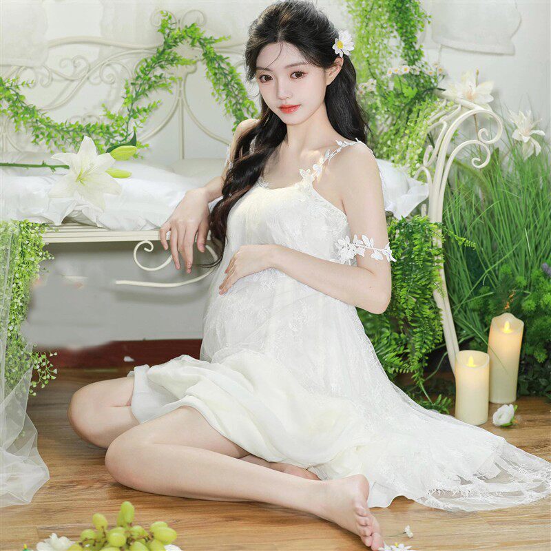 影楼新款森系主题服装超仙小清新氛围感孕妈咪甜美艺术照写真摄影