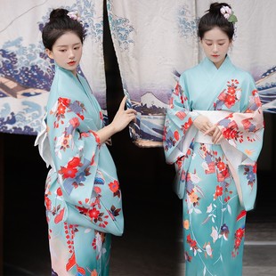 新款改良樱花少女和服个人时尚甜酷少女艺术写真黑道千金改良和服