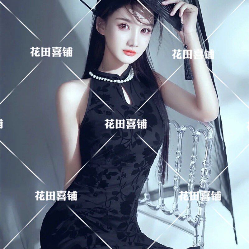 2026展会新款影楼写真服装民国军阀太太蕾丝旗袍老上海改良旗袍