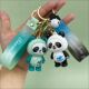 卡通可爱胖熊猫钥匙扣挂件情侣创意挂饰学生包包礼物女成都纪念品