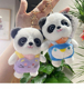 可爱熊猫背包书包挂件毛绒玩具包包钥匙扣小公仔玩偶挂饰
