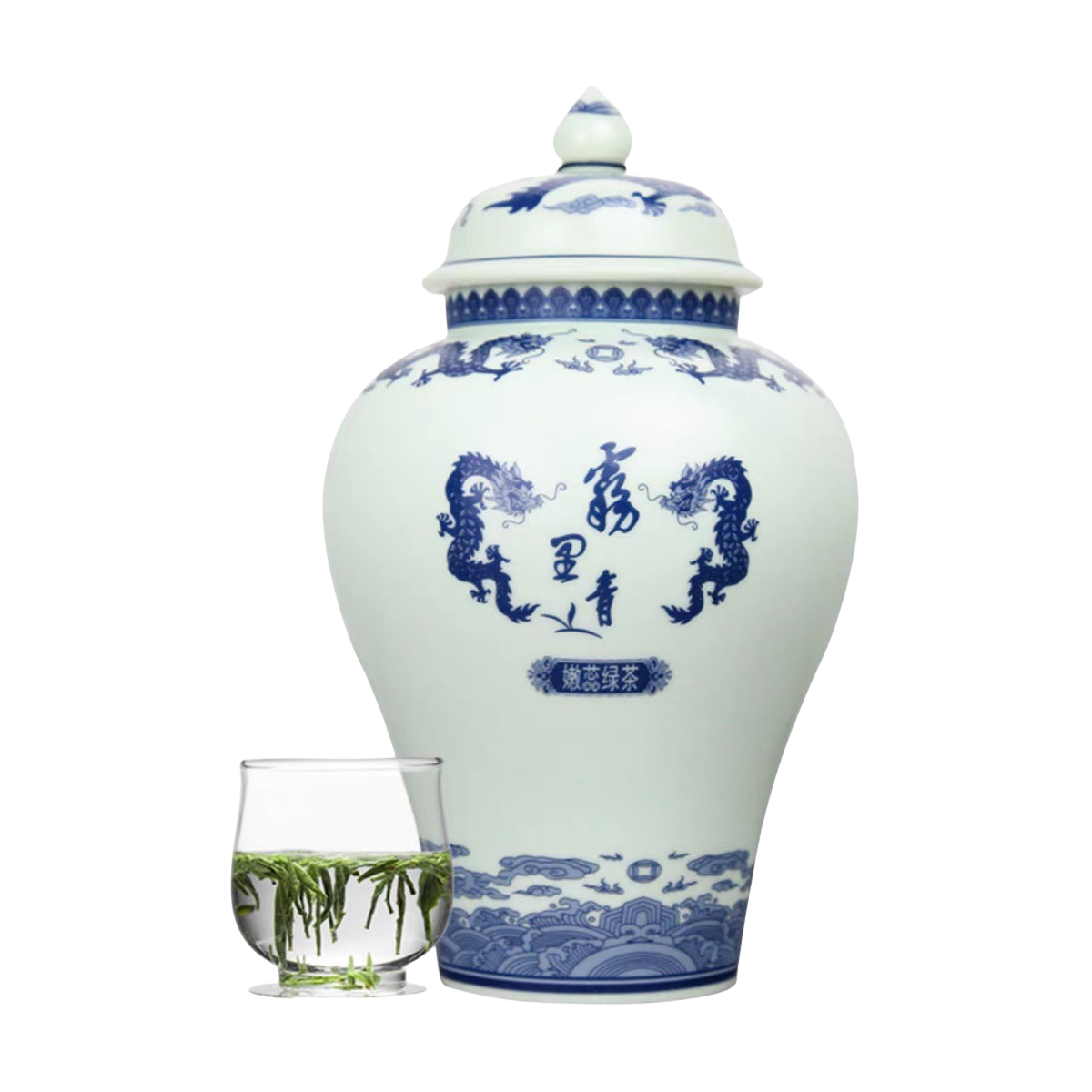 2026新茶雾里青茶叶300g瓷罐装明前绿茶天方茶苑[合肥实体店]