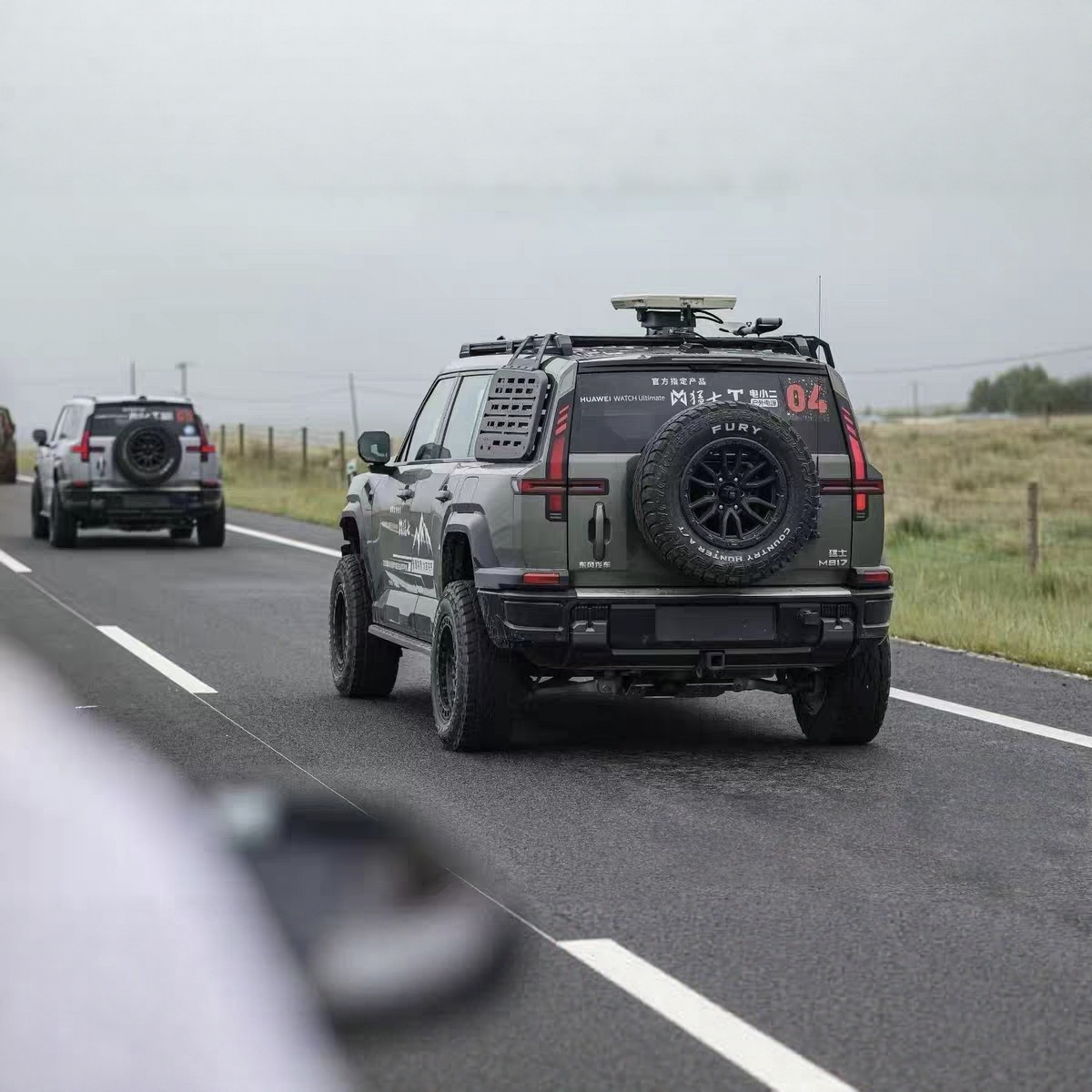 猛士817适用加装后挂自行车架 美式2寸方口拖钩 户外骑行拓展改装