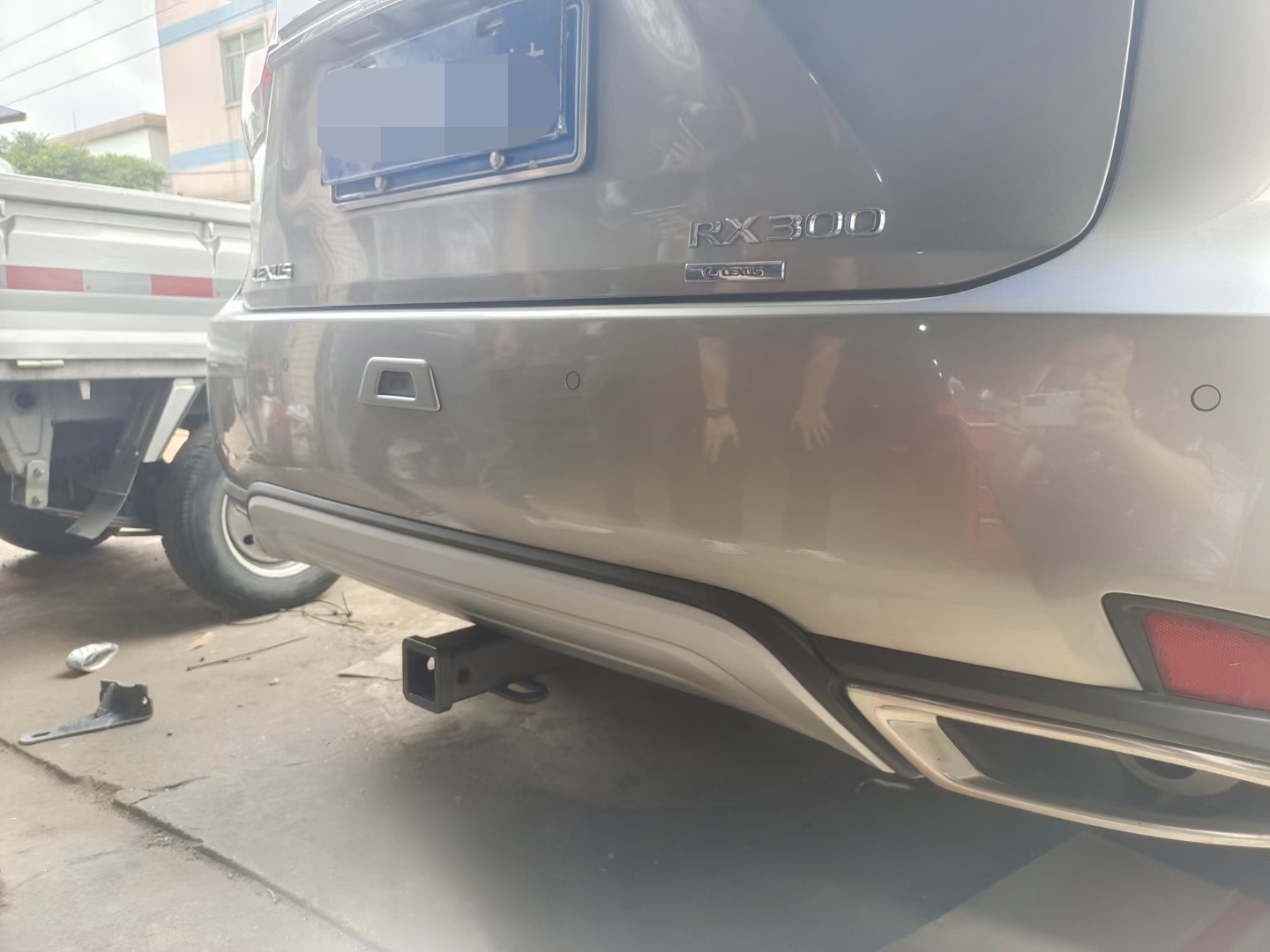 雷克萨斯RX200/300适用加装方口拖车杠 后挂改装自行车架固定插口