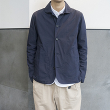 LABSTORE 日系小圆领夹克外套男 法式工作便服Navy Chore Jacket