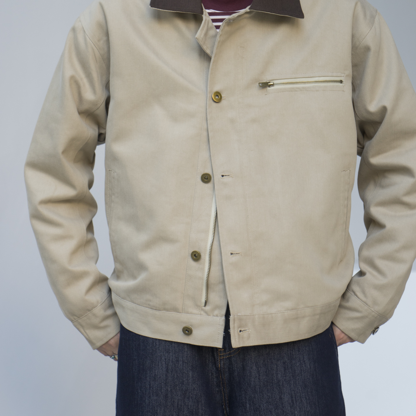 美式复古工装夹克棉外套