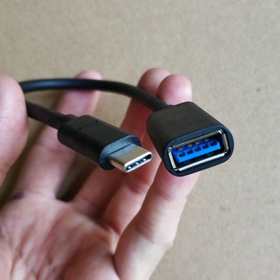 USB3.1 OTG转接头转接器type-c转USB3.0适用小米三星苹果iphone15手机笔记本USB4雷电3雷电4兼容