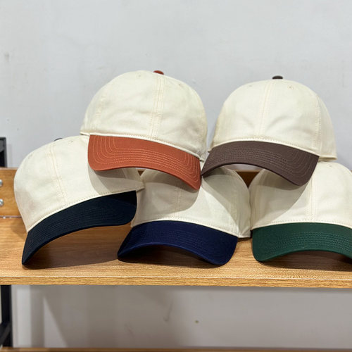 高端拼色棒球帽定制LOGO刺绣