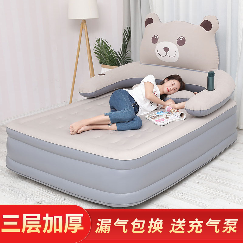佳嘉优气垫床双人家用简易充气床单人加高加厚可折叠床车载便携式_虎窝淘