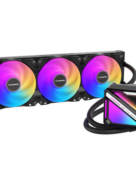 【潮玩客】TCOMAS钛钽SJ-A090 360黑色白色 一体式CPU水冷散热器