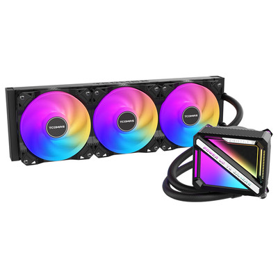 【潮玩客】TCOMAS钛钽SJ-A090 360黑色白色 一体式CPU水冷散热器