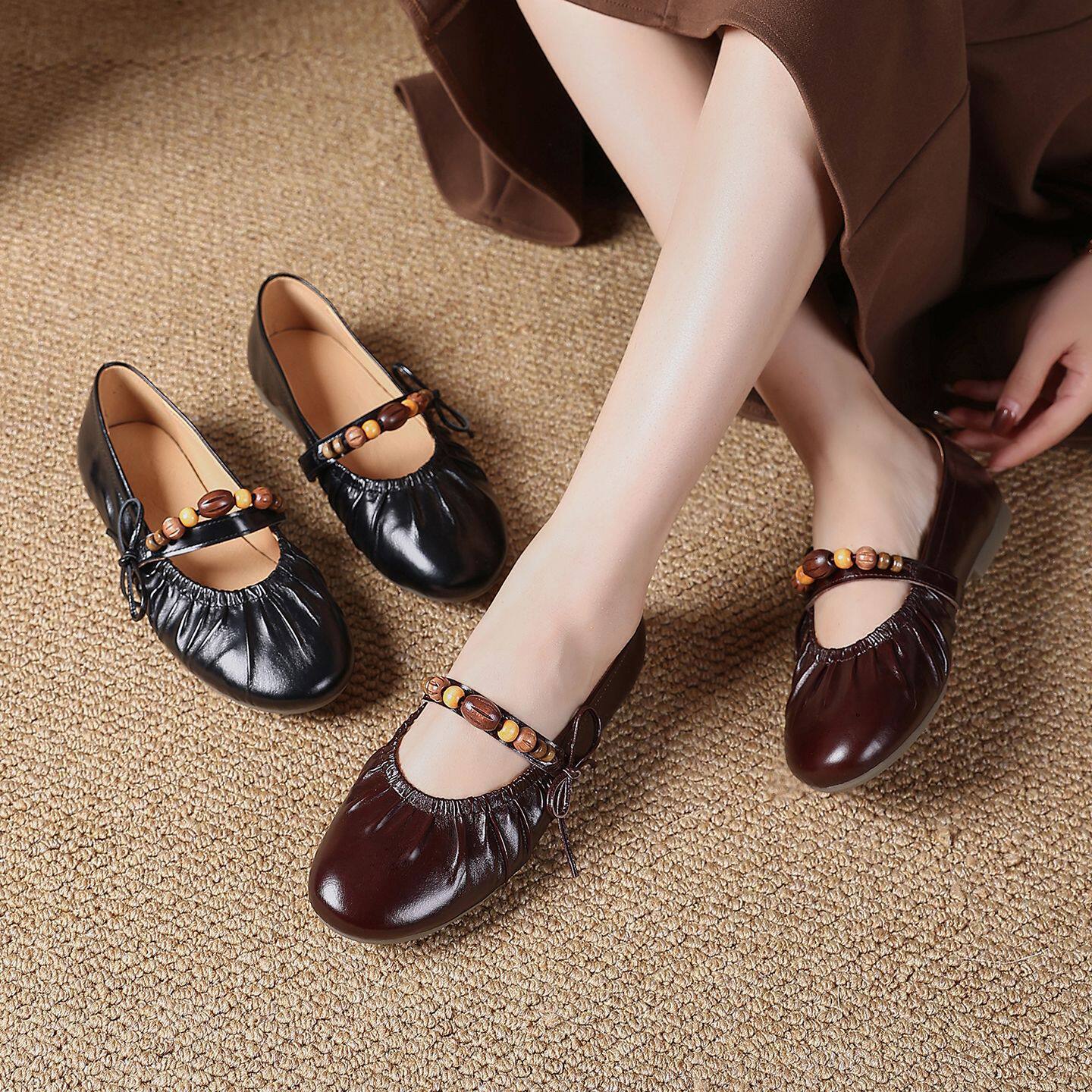 women shoes2025年新款玛丽珍女单鞋 跨境休闲韩版浅口女飘鞋