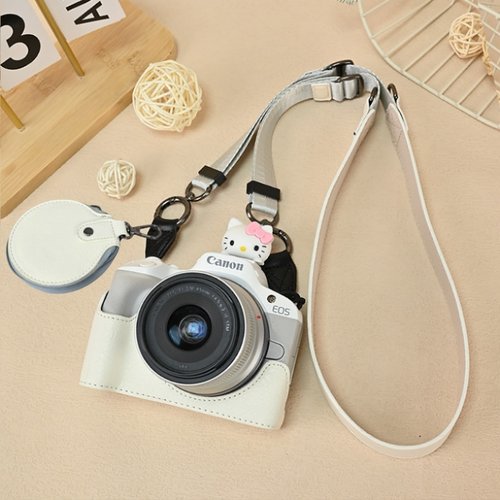 佳能R50相机套R10相机包适用于R100底座R50V200D配件壳M50二代白