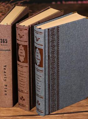 A5布面日记本时光精品牛皮纸本横线365天加厚复古大笔记本空白页