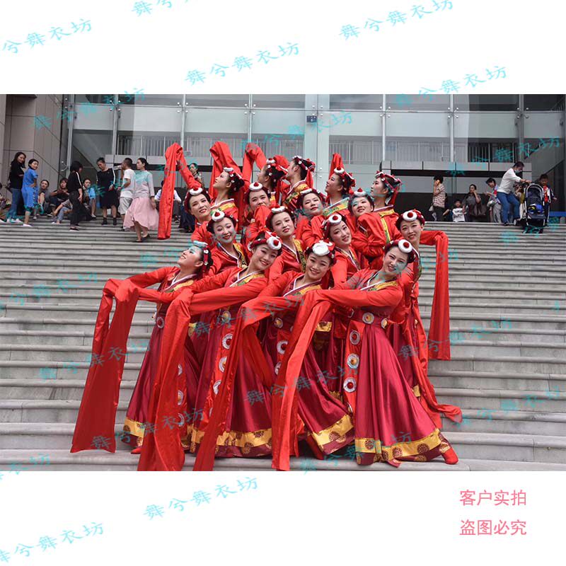 桃李杯心声表演服藏族舞蹈服装藏服学生演出服民族舞台服女裙