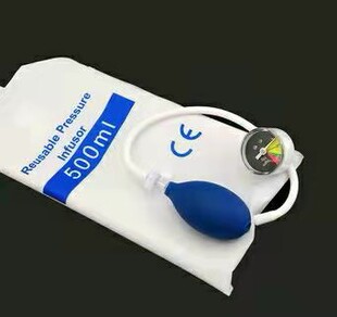 输液加压器输液加压袋 输血加压袋 加压输液袋 500ml 带压力表