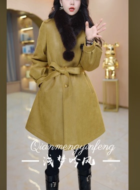 【加绒加厚】优雅气质时尚大气减龄收腰显瘦外套M-4XL-29331