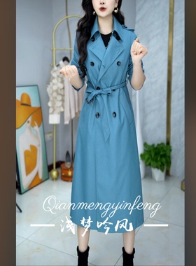 优雅新款气质时尚大气减龄休闲收腰显瘦韩版风衣加棉外套29033